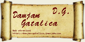 Damjan Gatalica vizit kartica